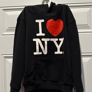I Love NY Black Hoodie size M